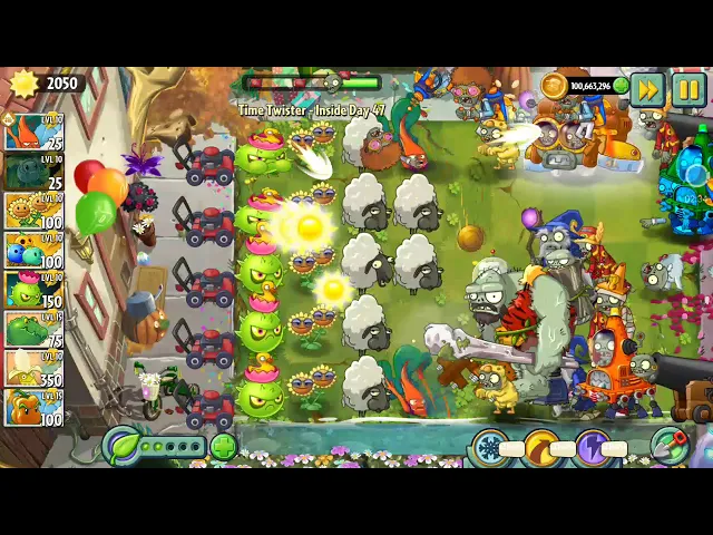 大海植物大战僵尸2国际版时空裂缝47天魔法师僵尸